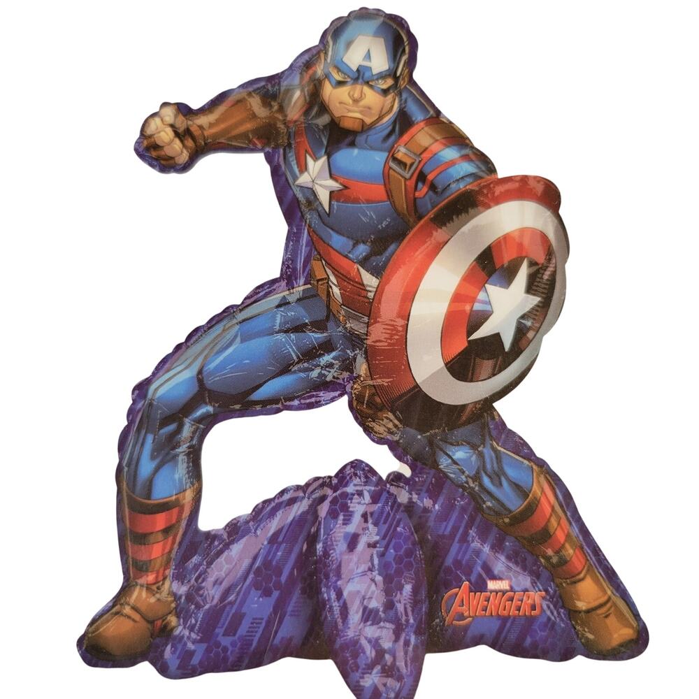 Marvel Avengers Captain America Air-Filled Balloon 22x26 Inch No Helium Required